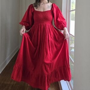 Red Cotton Dress XL/1X